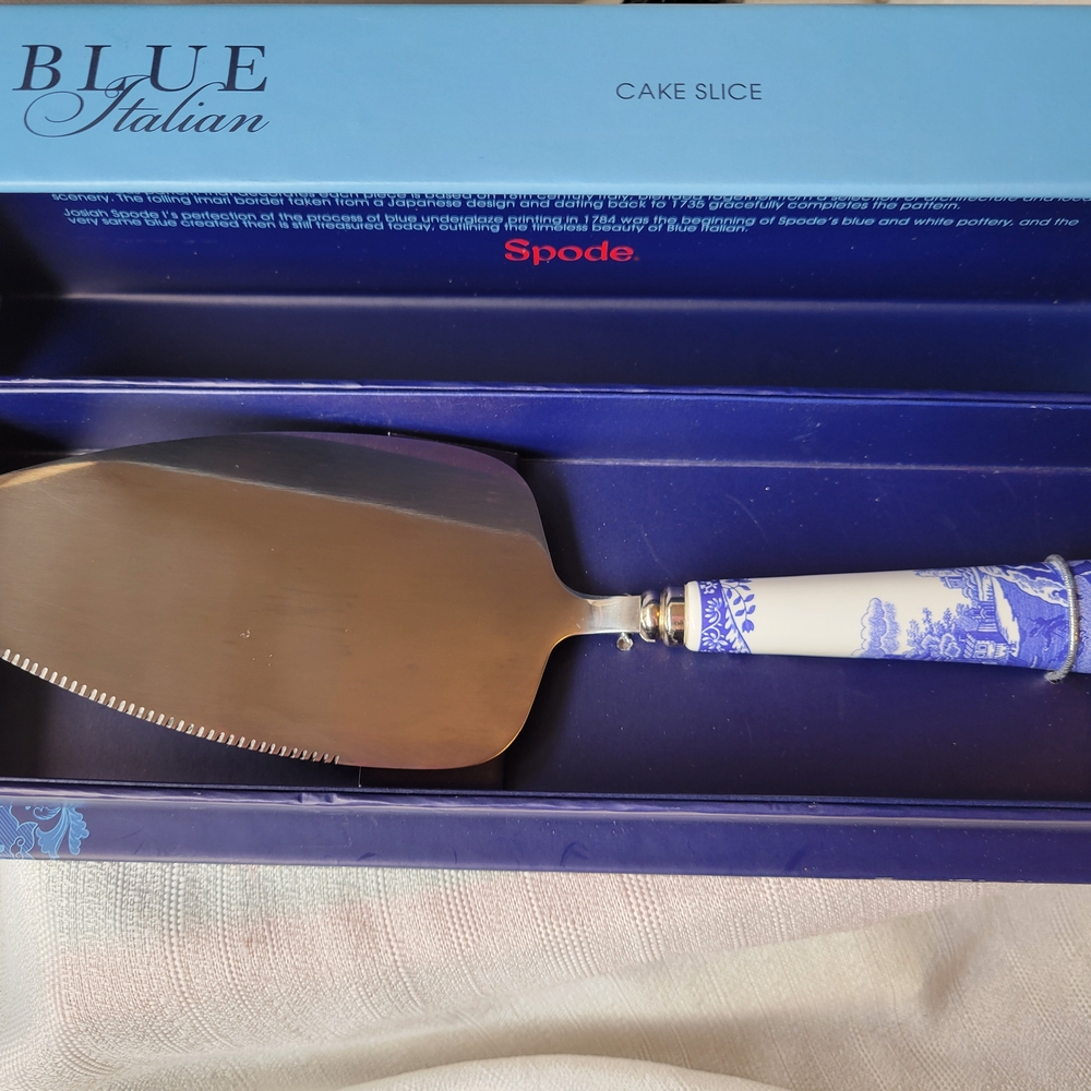Spode Blue Italian Cake Server
